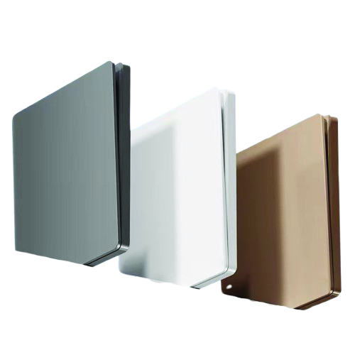 Slimflex switches in matte grey, white and champagne